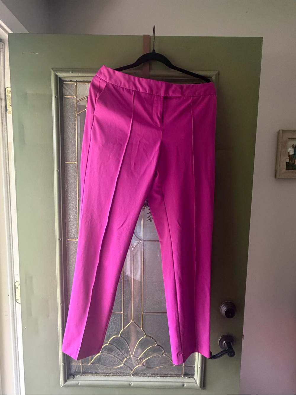 Worthington Bright Magenta Straight-Leg Pants (Tall)